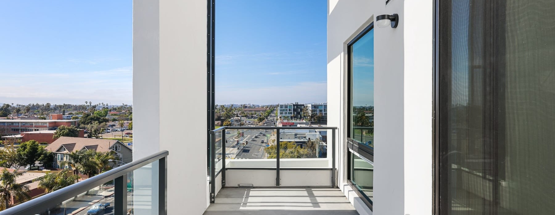 patio with views of landscaping and near neighborhood