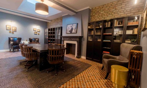 coworking space with phone booths