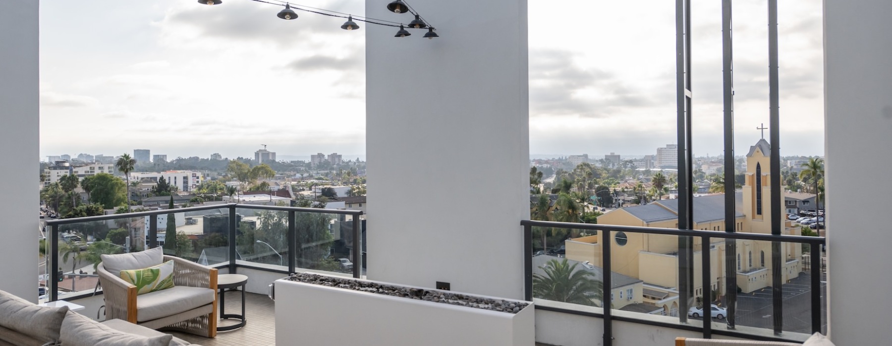 view of San Diego from The Nash apartments in North Park