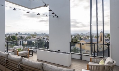 view of San Diego from The Nash apartments in North Park