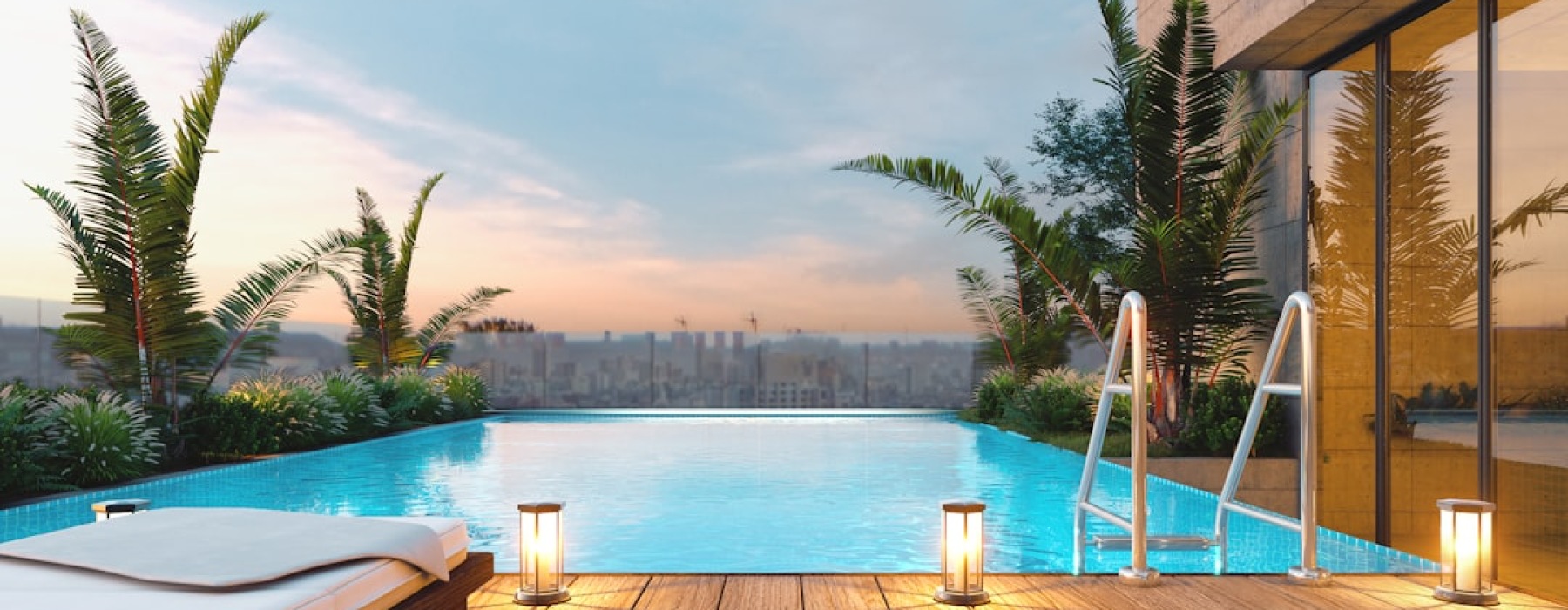 apartment rooftop pool