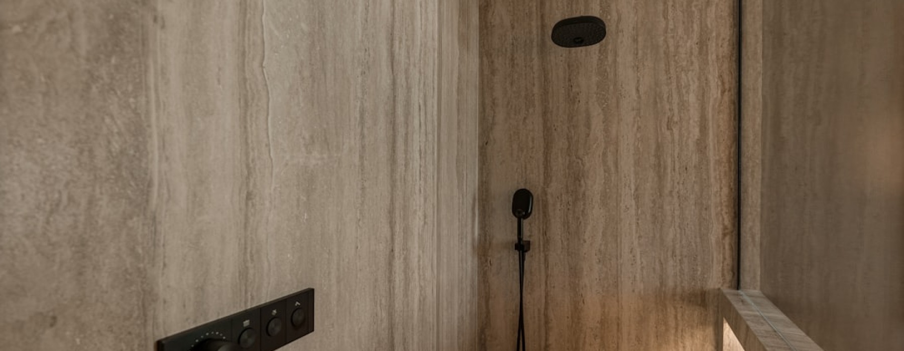 one bedroom apartment with walk-in shower